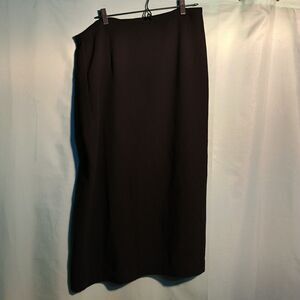 Classic Black Long Pencil Skirt – High Waist Formal Office Skirt
